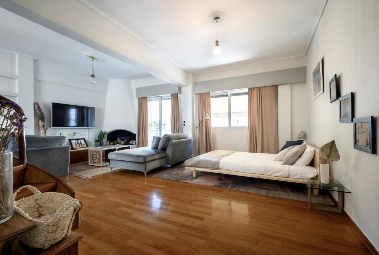 Relaxed Art Deco Maisonette Pagrati Athen Eksteriør bilde